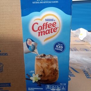 Coffeemate French Vanilla Single Serve Coffee Creamer Box of 50.